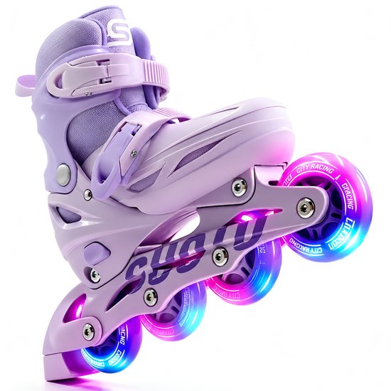 Suotu Skeelers inlineskates verstelbaar in paars, maat 32-36