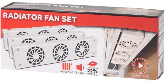 Slimme radiator ventilator set 3 stuks stil energiebesparing magneetmontage