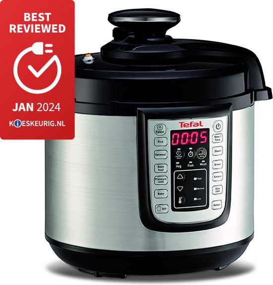 Tefal All-in-One CY505E multicooker snelkookpan 6L