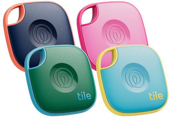 Tile Mate 2024 bluetooth tracker 4 stuks voor sleutels en tassen