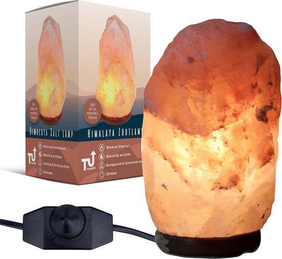 Trendup dimbare Himalaya zoutlamp 2-3 kg 20 cm met dimmer