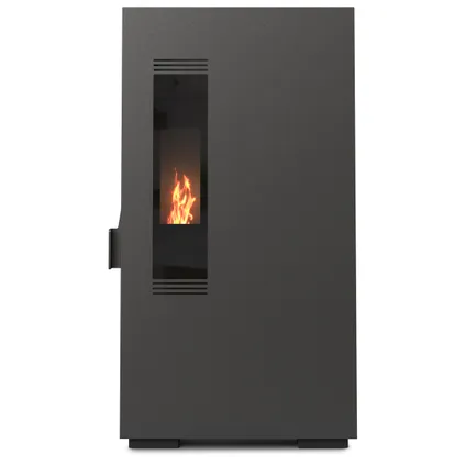 Vaasa pelletkachel Mini6 compact model in zwart