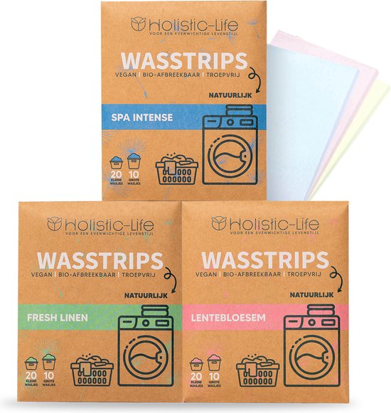 Wasstrips Proefpakket 3x20 wasbeurten in drie geuren