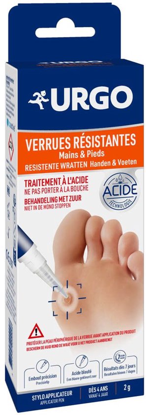 Urgo stift tegen hardnekkige wratten van 1,5 milliliter