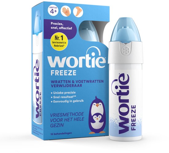 Wortie Wrattenverwijderaar Freeze spuitbus van 50 milliliter