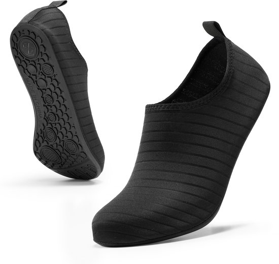 YONO antislip waterschoenen zwart dames en heren