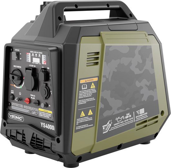 YSONIC YS4000i inverter generator 3,3 kW benzine fluisterstil